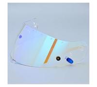 Motorcycle Helmet Visor Lens, Helmet Visor for HJC CL16 CL17 CLST CLSP CSR1 CSR2 CS15 TR1 FG15 HS11 FS15 Ca-SCO Moto Visor Lens Windshield(Red)(Revo Blue)