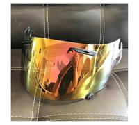 Motorcycle Helmet Visor Lens, Helmet Visor, Full Face Helmet Visor Lens Plating Lens Case for ARAI RR5 RX7-GP Quantum ST RX-Q Chaser-V -V Axces 2 Helmet Visor(Color)(Revo Orange)