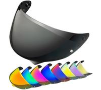 Motorcycle Helmet Visor Lens, HJ-34P Helmet Visor Replacement for HJC C10.Motorcycle Helmet Shield UV Protection Compatible with HJC C10 (Clear)(Deep Black)