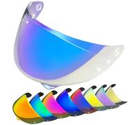 Motorcycle Helmet Visor Lens, HJ-34P Helmet Visor Replacement for HJC C10.Motorcycle Helmet Shield UV Protection Compatible with HJC C10 (Clear)(Revo Clear Blue)