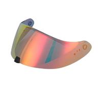 Motorcycle Helmet Visor Lens, Motorcycle Helmet Face Shield Visor Windshield for Scorpion EXO-R420 R420 Anti-Fog Pinlock Ready Tinted Replacement(Deep Gold Red)