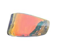 Motorcycle Helmet Visor Lenses, FF801 Motorcycle Shields Lens for LS2 FF397 Replacement Sunscreen Windproof Cascos Accessories(Black-Day Use Only)(Revo Clear Red-day and Night)