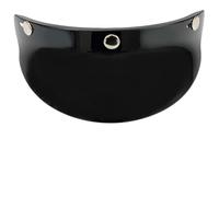 Motorcycle Helmet Visor with 3-Snap Fit for Select Helmets Offering Clear Vision in Sunny and Windy Conditions