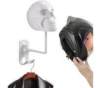 Motorcycle Helmet Wall Mount,Cowboy Hat Skull Rack - Halloween Multi-Purpose Wall Hanger for Key Clothes Helmet Hats Men Women Living Room Entryway Garage