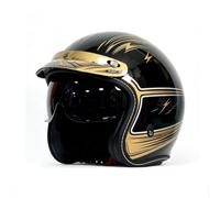 Motorcycle Helmets ECE Approved Moped Scooter Cruiser Helmet German Tyle Impact Resistant Helmet Open Face Motorbike Crash Helmet ABS Construction