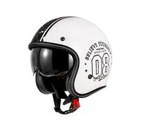 Motorcycle Helmets ECE Approved Moped Scooter Cruiser Helmet German Tyle Impact Resistant Helmet Open Face Motorbike Crash Helmet ABS Construction