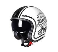 Motorcycle Helmets ECE Approved Moped Scooter Cruiser Helmet German Tyle Impact Resistant Helmet Open Face Motorbike Crash Helmet ABS Construction