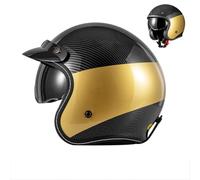 Motorcycle Helmets ECE Approved Moped Scooter Cruiser Helmet German Tyle Impact Resistant Helmet Open Face Motorbike Crash Helmet ABS Construction