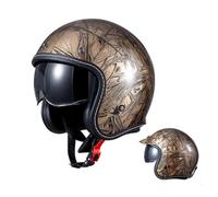 Motorcycle Helmets ECE Approved Moped Scooter Cruiser Helmet German Tyle Impact Resistant Helmet Open Face Motorbike Crash Helmet ABS Construction