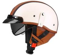Motorcycle Helmets for men German Style Retro Half Helmet, Jet motorcycle helmets, Unisex Baseball Cap Helmets Approved DOT Cruiser helmet Scooter Helmet with Built-in Sun Visor 5,M=55-56cm