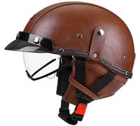 Motorcycle Helmets for men German Style Retro Half Helmet, Jet motorcycle helmets, Unisex Baseball Cap Helmets Approved DOT Cruiser helmet Scooter Helmet with Built-in Sun Visor 10,M=55-56cm