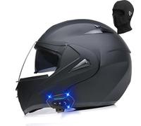 Motorcycle Helmets Full Face Modular Helmet ECE Approved Full Face Flip up Anti-Fog Double Visor Helmet Built-in Dual Speaker with Microphone for Adult Men and Women