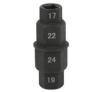 Motorcycle Hex Axle Tool, 17/19/22/24mm Front Wheel Hub Spindle Socket Adapter Replacement for Yamaha R1 R6, Allen Spindle Socket Adapter Tool