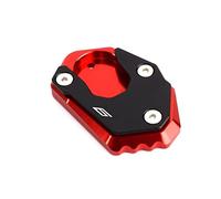 Motorcycle High Quality Kickstand Foot Side Stand Extension Pad Support Plate For Kawasaki For Ninja ZX-6R 636 2017-2020 motorbikes(Rosso)