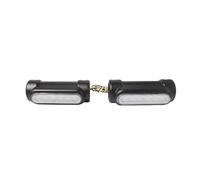 Motorcycle Highway Bar Lights Universal For 1-1/4" Crash Switchback LED Turn Signals DRL For H&arley Road King Touring Bikes(Black Clear Lens)