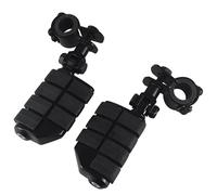 Motorcycle Highway Clamp Foot Pegs Footrest Pedal 1-1/4" Bars Footpegs Mount Accessory Compatible With Harley Road King Electra Street Glide(Style C)
