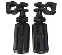 Motorcycle Highway Clamp Foot Pegs Footrest Pedal 1-1/4" Bars Footpegs Mount Accessory Compatible With Harley Road King Electra Street Glide(Style B)