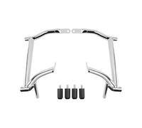 Motorcycle Highway Crash Bar For Touring For Street Electra Glide Road King 2009-2024 Motorcycle Engine Guard Frame Bumper Crash Bar Saddlebag Side Box(Silver)