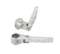 Motorcycle Highway Footrest 360 Rotatable Crash Bar Foot Pegs Rests For R1200RS R1200RT R NineT 5 2014-2018 2019 FIXCOR(Silver)