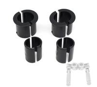 Motorcycle Highway Peg Mount Spacers/Rubber Bushings Convert 1.25'' Footpeg Mount to Fit 1" and 0.79" Crash Bars Engine Guard Bar Frame Tube For Harley Road King Street Glide Honda Yamaha Suzuki