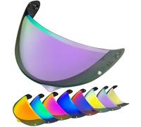 Motorcycle HJ-34P Helmet Visor Replacement for HJC C10.Motorcycle Helmet Shield UV Protection Compatible with HJC C10 (Clear)(Revo Deep Purple)