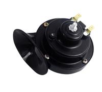 Motorcycle Horn 12V 48V 60V Motorcycle Waterproof Snail Horn Super Sound Monophonic Scooters Accessories Electric Moped Black(48V)