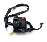 Motorcycle Horn Button Switch 22mm Motorcycle Switches Motorbike Horn Button Turn Signal Electric Fog Lamp Light Start Handlebar Controller Switch 50cc-1000cc Stop Switch(Left)