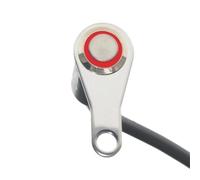 Motorcycle Horn Button Switch Stainless Steel Motorcycle Switch ON-OFF Handlebar Adjustable Mount Switches Button 12V Headlight Handlebar Mounted Switch Button(Red Manual-return)