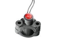 Motorcycle Horn Button Switch Universal Motorcycle Switches Aluminum 22mm Handlebar Mount Headlamp Power Start Kill Fog Light Switch Button ON OFF Handlebar Ignition Switch(Red-Manual return)