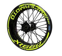 Motorcycle Hub Sticker Wheel Decal Rim Front and Rear Set for Yamaha Xt 660 Wheel hub Sticker(Color3)