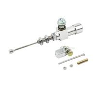 Motorcycle Hydraulic Clutch Master Cylinder Rod Pump M10X1 25mm with Clear Instructions (Silver)