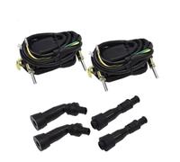 Motorcycle Ignition Coil 2pieces Ignition Coils + 4pieces Spark Plug Caps Set For CB650 750 900 21121-1174 21121-1001 12V