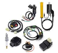 Motorcycle Ignition Coil, For 400EX TRX400EX 1999 2000 2001 2002 2003 2004 Wire Wiring Harness Ignition Coil Left Handlebar Switch Igniter CDI Relay Rectifier Complete Kit Motorcycle Spark Coil