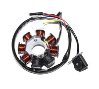 Motorcycle Ignition Coil For GY6 50cc 80cc Engine Coil Magnetic Motor Stator 8-pole AC Generator Coil Parts(Dual ignition coils)