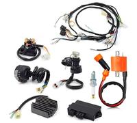 Motorcycle Ignition Coil, For Warrior YFM350X, For YFM 350 X 1997-2001 Wire Wiring Harness Ignition Coil Left Handlebar Switch Igniter CDI Relay Rectifier Complete Kit Motorcycle Spark Coil