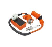 Motorcycle Ignition Coil Motorcycle, For ATV CDI Ignition 6 PIN Box & Coil Spark Plug, For GY6 50-150cc 152QMI Motorcycle Spark Coil