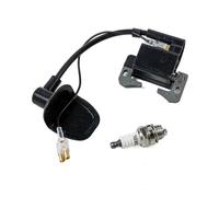 Motorcycle Ignition Coil Motorcycle High Performances Engine Ignition Coil Spark Plug For 47cc 49cc 2 Stroke Mini Quads For ATV Pocket Dirt Bike Accessories Switch Coil(Black Set)