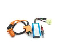 Motorcycle Ignition Coil Motorcycle Racing 6pin CDI Ignition Coil Spark Plug Set Fit For Gy6 For 150cc For 125cc For 50cc For Scooter Parts