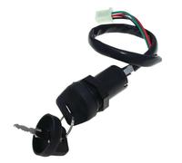 Motorcycle Ignition, Dual Wire Ignition Coil Ignition Key Switch Universal 2 Wires Keys Start Lock Fit use for ATV Go Kart Scooter Motorcycle Quad