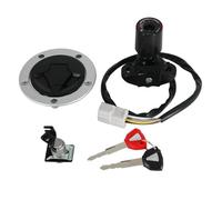 Motorcycle Ignition Key Switch Fuel Gas Cap Seat Lock Kit Compatible With Kawasak ZX1000 Z1000SX 2011 2012 2013-2016 27005-0555 51049-0039