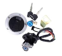 Motorcycle Ignition Lock Compatible With Suzuki For GSXR750 For GSXR600 For SV1000S Motorcycle Key Ignition Switch Set Ignition Lock Barrel Starter Switch
