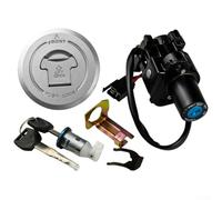 Motorcycle Ignition Lock Set, 1 Pack Replacement Kit, For CBR250R Handlebar Switch, ABS Iron Build, Smooth Key Operation, Daily Riding Use
