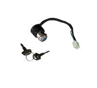 Motorcycle Ignition Lock Spare Parts Motorcycle Lock Fuel Gas Tank Cap Cover Set Key Lgnition Switch Ignition Keys For Suzuki For Gn125 125cc 6 Wire(Master lock)