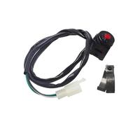 Motorcycle Ignition Lock Universal ATV Motorcycle Dual Sport Dirt Quad Start Horn Kill Off Stop Button Motorbike Accessories Key Lgnition Ignition Switch(Red)
