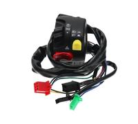 Motorcycle Ignition Starter Button 7/8" 22mm Motorcycle Handlebar Switch Assembly Horn High/low Beam Headlight Fog Light Warning Light Push Button Switches Motorbike Parts