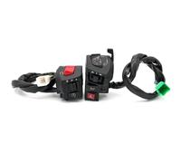 Motorcycle Ignition Starter Button For LF150 For LF250 22mm Motorcycle Switches Emergency Flashers Horn Turn Signal LampLight Electric Start Handlebar Controller Button(Emergency flashers)