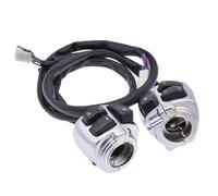 Motorcycle Ignition Starter Button For Softail For Dyna For Sportster V-Rod 1996-2012 1"25mm Motorcycle Handlebar Control Switch With Wiring Harness Motorbike Parts