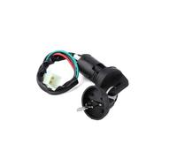 Motorcycle Ignition Starter Switch For 50cc 70cc 90cc 110cc 125cc ATV Quad Pit Dirt Bike Go Kart Motorcycle Parts Universal 4 Pin Wire Ignition Switch Key Set(B)