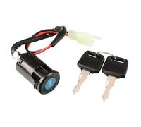 Motorcycle Ignition Starter Switch Universal Waterproof Electric Lock Atv Motorcycle Wire Start Switch Door Locks 2 Key 50cc-250cc Quad 4 Wheeler ATV Ignition(2 Wires Male Plug)