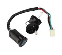 Motorcycle Ignition Switch, Akozon 4 Wire Waterproof Starter Switch with Key for 50 90 110 ATV Bike Scooter